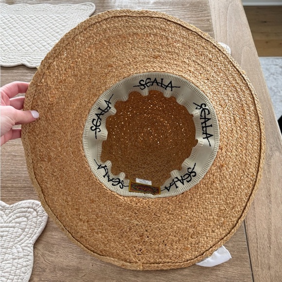 Scala Women’s Wide Brim Raffia Floppy Straw Hat White One Size